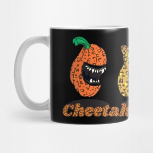 Leopard Pumpkin Face Mug